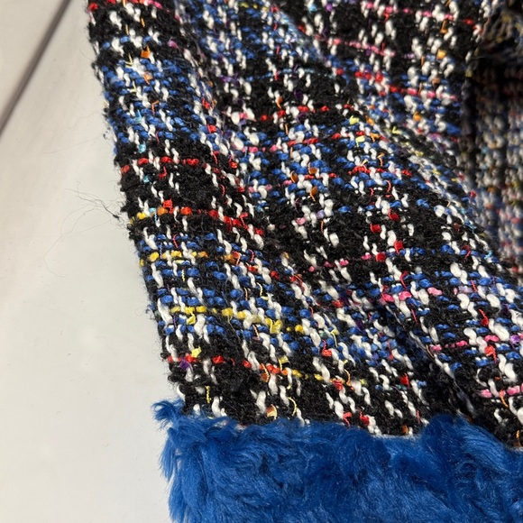 SIMON Chang Collection Tweed Fringe Coat - Picture 10 of 11